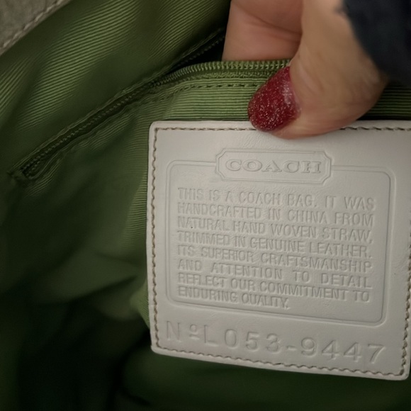 Limited Edition Vintage Coach Burlap and leather Bag- - Picture 7 of 7